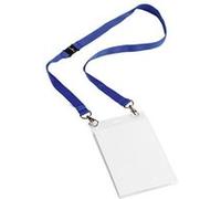 Durable 852507 event-porte-étiquette avec lanière-duo-format a6-bleu marine-lot de 10 Bleu G