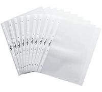 Durable 856619 Lot de 10 Pochettes Transparents pour Reliure Chevalet A4 Paysage