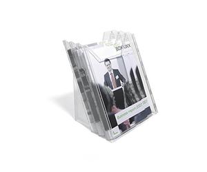 Durable 858019 Combiboxx Set Présentoir Porte - Documents Mural ou à Poser 3 Cases Format A4 Vertical Polystyrène Transparent