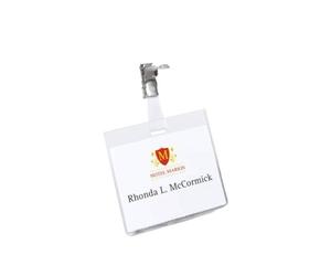 Durable 860319 Pack de 5 Porte-Badges avec Clip 60 x 90 mm