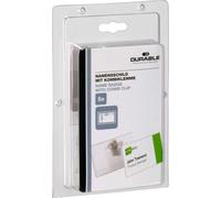 Durable 861019 Pack de 5 Porte-Badges avec Pince Combi 54 x 90 mm