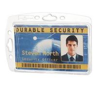 Durable 890519 Porte-carte d'identité combinable avec clip, bande textile, chaîne, porte-badge 10 pc(s)