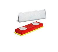 Durable 891700 Kit Magnétique Et Plaquette Métallique, Lot de 10, Rouge/Jaune