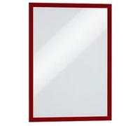 DURABLE Cadre d'affichage Duraframe A4 adhésif Rouge Lot de 2