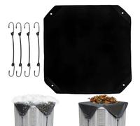 Durable Air Conditioner Protector, Two Styles Available Air Conditioner Covers for Outside, Multiple Sizes AC Covers for Outside Unit, Snow Leaf Guard, Top Universal Defender Mesh Design (B,28*28in)