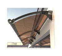 Durable Auvent de porte avec système de gouttière pour un drainage rapide Résistant aux intempéries 45 x 60 cm