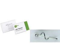 Durable Badge Avec Pince Ondulante, 75 X 40 Mm