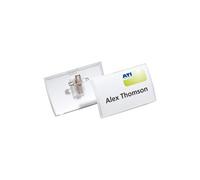 Durable - Badge Click Fold Epingle + Pince 54x90mm - Boite De 25