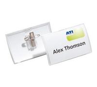 Durable - Badge Click Fold Epingle + Pince 54x90mm - Boite De 25 G