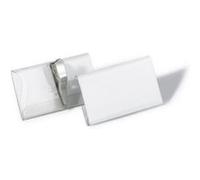 DURABLE Porte-badge 8110-19 - 40 x 75 mm - pince crocodile - plastique transparent, boîte de 25