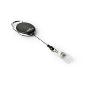 Durable Badge Reel Style Porte-Badge Avec Enrouleur Noir 10 Pièces