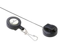 Durable Badge Reel with Snap Fastener in Charcoal Pack of 10 Ideal for Secur