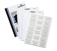 Durable Badgemaker Pack Tout-en-un 20 Porte-badges avec Epingle 40 x 60 mm + 2 Planches d'insertions