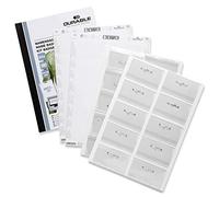 Durable Badgemaker Pack Tout-En-Un 20 Porte-Badges Avec Epingle 60 X 90 Mm + 2 Planches D'insertions