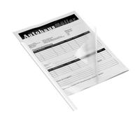 DURABLE Baguettes à relier A4 3 mm boîte de 50, 50 pc, Blanc, 293002