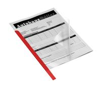 DURABLE Baguettes à relier A4 3 mm boîte de 50, 50 pc, Rouge, 293003