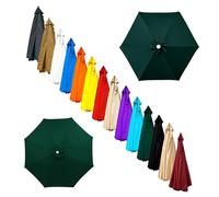 Durable Beige Parasol Replacement Canopy 2.5m/2.7m/4.0m - Fits 6/8 Ribs Garden Umbrella Ideal for Yard Beach & Patio Weather-Resistant Cover Only