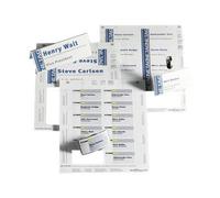 Durable 145802 Badgemaker Planche d'Insertion pour Porte Noms 52/104 x 100 mm