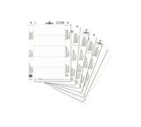 DURABLE - Blanc - 149 x 149 mm 20 carte(s) (10 feuille(s) x 2 cartes d'informations - pour P/N: 4802-23