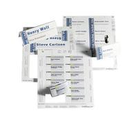 DURABLE - Blanc - 17 x 67 mm - 150 g/m² - 600 carte(s) cartes pour badges - pour P/N: 8132-01, 8133-01