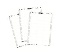 DURABLE - Blanc - 30 x 60 mm - 150 g/m² - 540 carte(s) (20 feuille(s) x 27 cartes pour badges - pour P/N: 8006-19, 8009-19, 8606-19