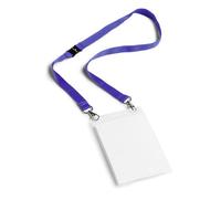 Durable 852507 event-porte-étiquette avec lanière-duo-format a6-bleu marine-lot de 10 Bleu G