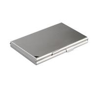 DURABLE Porte-cartes de visite DUO – aluminium – argent – G