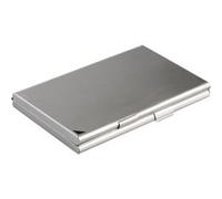 DURABLE Porte-cartes de visite DUO – aluminium – argent – G