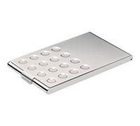 DURABLE Business Card Holder - Porte-cartes de visite - métal chromé - argent G