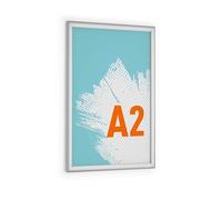 DURABLE - Cadre Clipsable A2 OUTDOOR - Porte-Affiche Aluminium - Étanche IPX4 & Anti-UV - Fixation Murale - Portrait & Paysage - Zones Humides - Commerce, Hôtel - Argent - 1 pièce - 504623