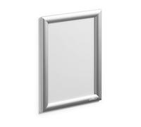 Durable Cadre clipsable en aluminium A4, Argent, 479623 | Porte-affiche pour vos documents, fixation adhésive et vis inclus, ouverture sur 4 côtés, lisibilité optimale, anti-UV