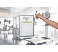 DURABLE Cadre d?affichage adhésif DURAFRAME NOTE A4 avec support d?écriture ? Argent