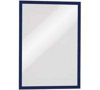 DURABLE - Cadre d'affichage DURAFRAME® - Fixation adhésive - Repositionnable - Pour documents A3 - Boite de 6 - Bleu foncé - 488307
