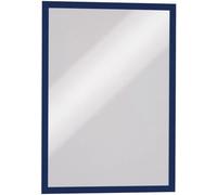 DURABLE - Cadre d'affichage DURAFRAME® - Fixation adhésive - Repositionnable - Pour documents A3 - Lot de 2 - Bleu foncé - 487307