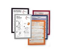 Durable 487223 DURAFRAME A4 - 4872 Cadre d'information autocollant DIN A4 argent (l x H) 236 mm x 322 mm 2 pc(s)