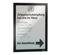 Durable 487201 DURAFRAME A4 - 4872 Cadre d'information autocollant DIN A4 noir (l x H) 236 mm x 322 mm 2 pc(s)