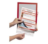 Durable Cadre magnétique DIN A4 rouge film verso autocollant 2 pces/VE DURABLE Quantité:1