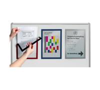 Durable 486907 Sachet de 5 Cadres d'Affichage Magnétiques A4 Bleu Foncé