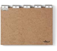 DURABLE Carte-guides et répertoires en Presspan 5/5 A-Z A4, Marron, 424511