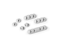 Durable Cavoline Clip Mix Lot de 7 clips adhésifs pour 1 câble 2,3 ou 4 câbles Gris - 504110