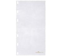 Durable CD/DVD Wallet/Pocket for CD Index for 2 Disks - Transparent (Pack of 5)