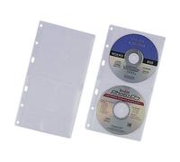 Durable Cd Wallets - Page Du Classeur À Cd - Capacité : 2 Cd - Transparent (Pack De 5)
