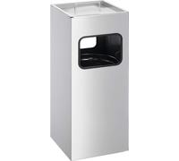 DURABLE Cendrier carré en métal 17L avec sable, Argent, 333123