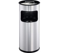 DURABLE Cendrier rond en métal 17L avec sable, Argent, 333023