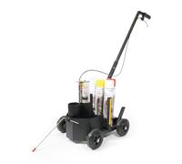 DURABLE - Chariot de marquage au sol DURALINE EasyTrack - Pour aérosol 750 ml - Applicateur peinture en spray - Noir