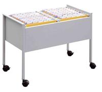Durable 308210 Desserte Mobile pour 100 Dossiers Suspendus Format A4 Dimensions (L x H x P) 76 x 59,2 x 42,5 cm Finition Métal Gris