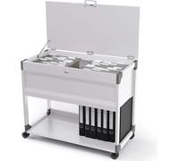 Durable 378710 System File desserte Mobile pour 100 Dossiers Suspendus Format Mixte - (L x H x P) 89,7 x 73,6 x 43,2 cm Finition Gris