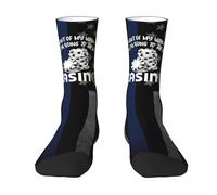 Durable Chaussettes Courtes, Sors de mon chemin, je vais au casino, Socquettes Sportswear Légères Homme Chaussettes pour Randonnée Marche 40cm