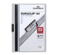 DURABLE Chemise à clip DURACLIP® 60 A4, Gris, 220910