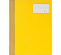 DURABLE Chemise à lamelles avec couverture A4+ opaque, Jaune, 250004